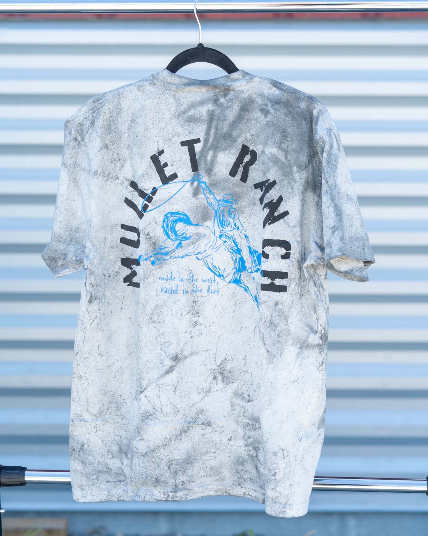 Raised in the dirt tie-dye t-shirt