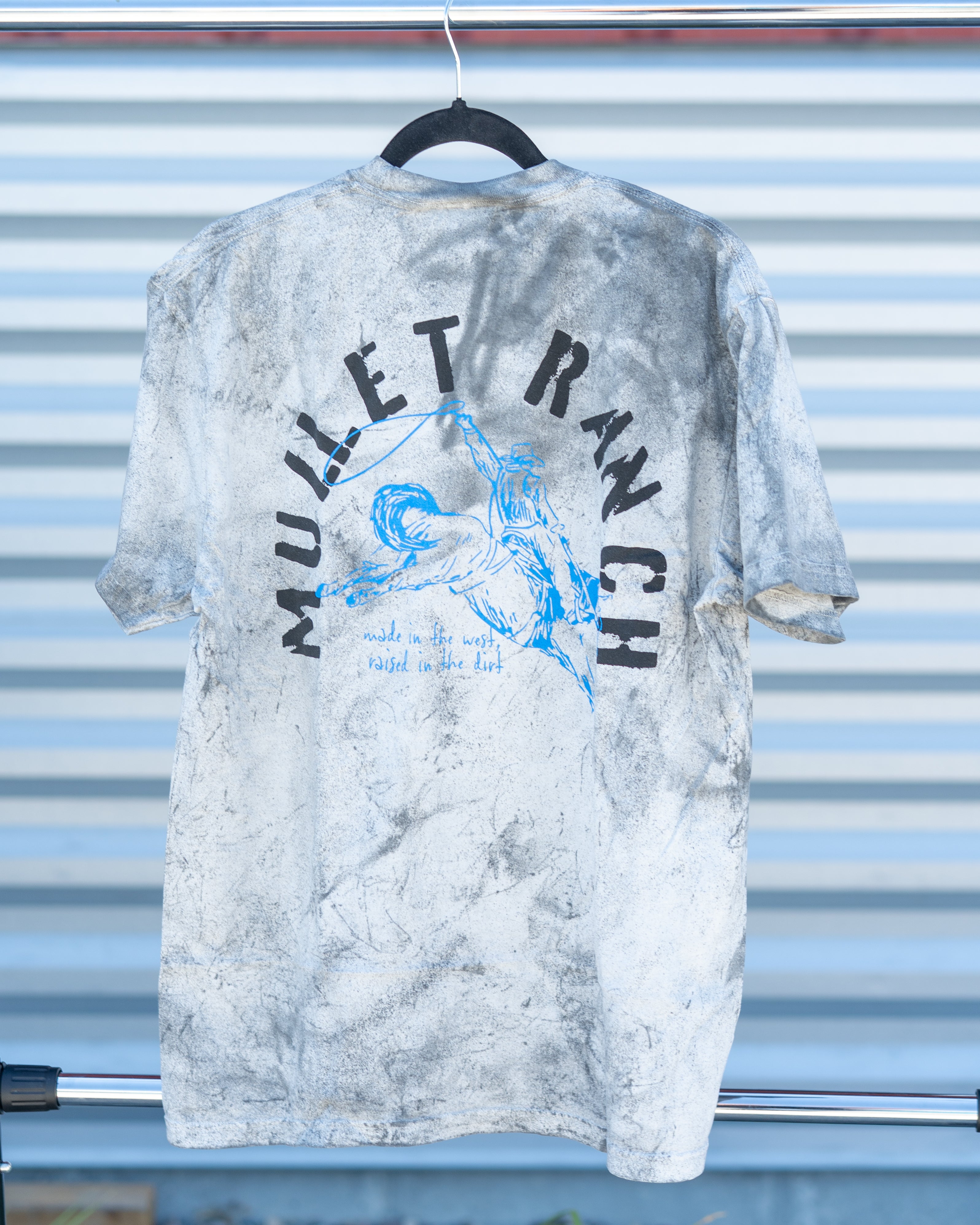 Raised in the dirt tie-dye t-shirt